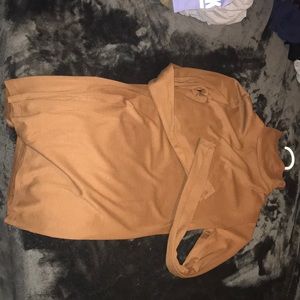 Tan turtle neck long sleeve